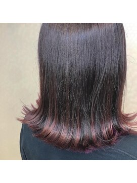 ヘアーアンドメイク ドレス(DRESS) インナーカラー　バイオレット