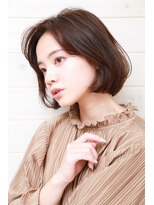 オーシャン(Ocean)&nbsp;［OCEAN Hair&Life 水田成美］大人可愛いボブカット/テラコッタ