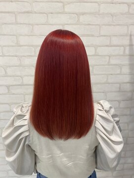 ビス リアン 川口店(Vis lien) レッド/派手髪/ケアブリーチ/