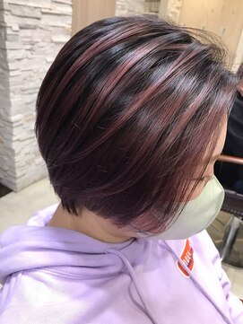 フラット(flat) 【バレイヤージュ】×【バイオレット】