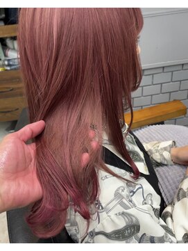 イキプラスディードットログ 大和八木駅前店(ikii+D.Log) ブリーチオンカラー　レッド　ケアブリーチ