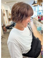 ソソ(soso)&nbsp;【soso 伊勢田】ミニボブ×パーマ【横浜/ブリーチ】