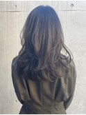 レイヤーロングセミディ透明感カラー色っぽヘアTheC海老名