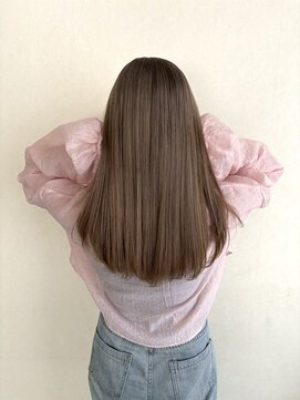 リト(riTo) 20代暗めカラーデザインカラーロングオリーブグレージュベージュ