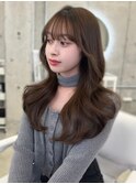 大人可愛いくびれヘア*レイヤーカット/小顔前髪顔周りカット