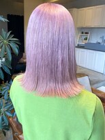 セプト 天神大名(SEPT.)&nbsp;ピンクベージュ ピンク ダブルカラー レイヤー髪質改善ブリーチ