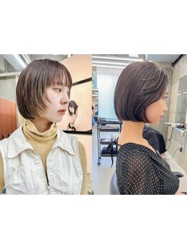 骨格や髪質を活かして束感や動きをつけ,結んでも可愛く雰囲気のあるstyleを提供[栄/矢場町/名古屋/学割U24]