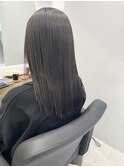 イメチェンホワイトブロンド外ハネボブ美髪ワイドバング韓国黒髪