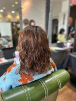 ヘアーワークス ボナ(HAIR WORKS bona.)&nbsp;大人可愛いゆるふわウェーブミディ　デジタルパーマ