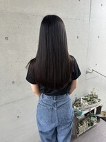 アチーブ ヘア デザイン(achieve hair design)&nbsp;美シルエット黒髪髪質改善トリートメントストレートロングヘア