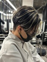 エルマーク 京都河原町(L-MARK) ハイライトセンターパートメッシュダブルカラーツーブロック