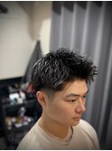 スキンフェード/スパイキーショートパーマ