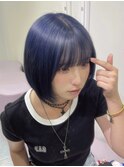 《衣織》ネイビーブルー/ケアブリーチ/ボブ