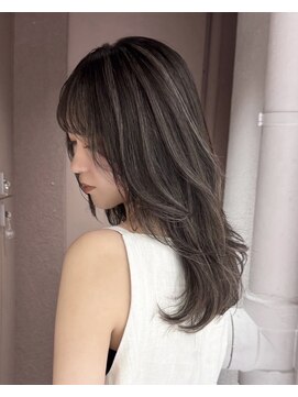 メゾンマイル 恵比寿(maison mile) ハイライトカラー/ブラウン/レイヤーカット/白髪ぼかし/恵比寿駅