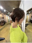 ショートボブ(前髪無し)