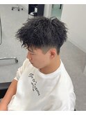 ツイストパーマショートマッシュ