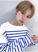 マッシュショート 前髪長めショート 丸み ショートカット