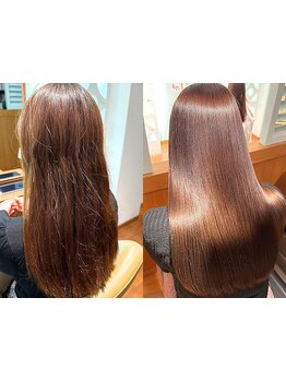 独自の徹底ケアで髪質改善の持続力が格段にアップ！傷みにくい施術で理想の美髪を手に入れませんか？