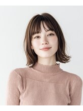 アンド ラル(AND LALU)&nbsp;外はねボブ×暖色ブラウン