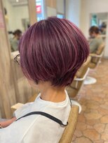 アンジュ ラヴィ(Ange Lavie) 透明感カシスカラー×美シルエットショート