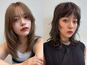 エディット トウキョウ(e.dit tokyo)の写真/顔まわりレイヤーで小顔を目指す!カットが上手なサロンで後毛も可愛く☆顔まわり/レイヤーカット/小顔