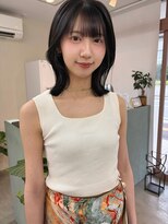 キートス 高知店(kiitos) くびれヘアー×透けるブルーブラック