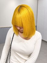 ルトワプラス(Lutowa plus) 個性派イエロー×レイヤーボブ