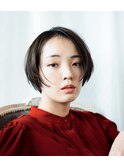 NiL　ショートボブ　ブルージュ　うぶバング　ほつれ髪