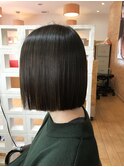 切りっぱなしボブ