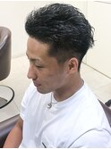 ★un le pont梅田★くせ毛風パーマワイルドオールバック