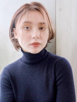 アルバム 銀座(ALBUM GINZA) くせ毛をいかしたショート_ホワイトアッシュ_38332