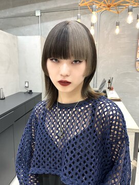 テトヘアー(teto hair) ブロックカラー　コントラストカラー　ボブウルフ