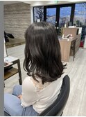 セミロングヘア