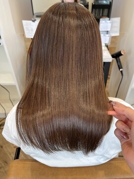 プラス ファースト ヘア(Plus 1st) 髪質改善メテオカラー×うるつやブラウン