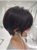 ☆お客様style☆前下がりミニショート
