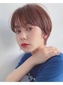 ハンサムマッシュショート　オレンジブラウン