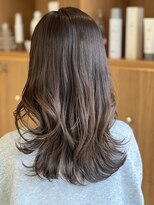 アース 三田南ウッディタウン店(HAIR&MAKE EARTH) 20代30代大人かわいいモカベージュナチュラルロブヘアー美肌