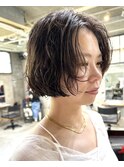 パーマボブパーマミニボブパーマショートパーマフレンチボブ