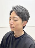 ナチュラルパーマ/刈り上げアップバング/フェードツイスパ