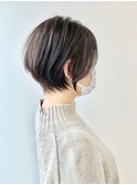 ◇大人可愛い20代30代40代50代前下がりショートボブ丸みショート