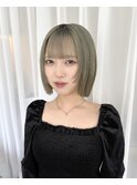 簡単スタイリング小顔レイヤーボブヘア ミニボブ