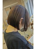 髪質改善カラー×前下がりボブ×ケラフェクトトリートメント