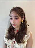 【ブリーチなしダブルカラー×オリーブミルクティー】
