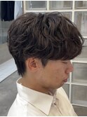 初パーマでも◎シャドウパーマメンズパーマメンズカット緩め20代