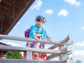 シーズンズ(SEASONS)の写真/【早朝受付◎】お祝い事の着付けはプロにお任せください！七五三＆ヘアも承っております◎