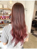 シェル 津山の手店(shel)&nbsp;10代20代30代グラデーション赤ピンクカラー