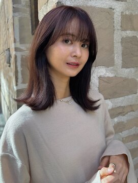 ガーデン 銀座(GARDEN) ミディアムレイヤー レイヤーカット チョコレートブラウン