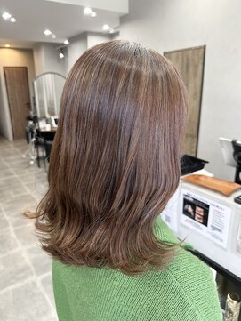 シャムオーツー 国分寺(CHAM:O2) 細めハイライト/ケアブリーチ/グレージュ