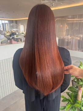 ビビバイベル(BiVi by BHEL) 桑名ロング顔周りレイヤーカットハッシュカット透明感カラー学割