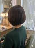 重め丸みショートボブ